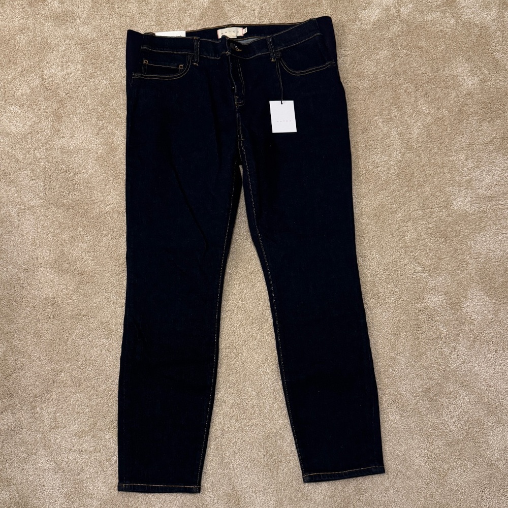 Hatch maternity slim jeans sz 32 NWT 94% cotton
